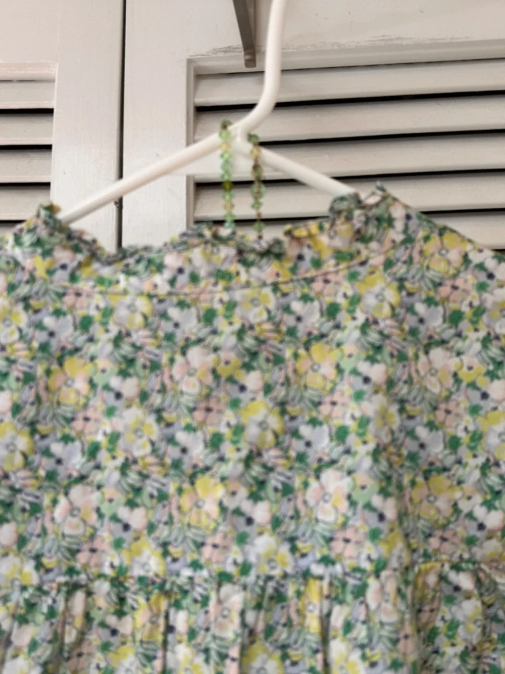 J. Crew Liberty Print 100% Cotton Button Front Popover Blouse - Picture 14 of 16